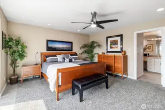 Spacious onwer's bedroom has room for your King-size bed and all the furniture