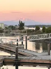 Incredible views of the mountains featuring Mt Baker!