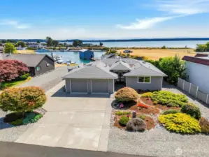 Plenty of guest parking and room for an RV as well.