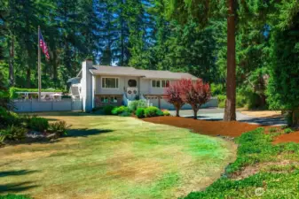 House is situated in such a way that you can feel the privacy of the front landscaping separating you from the rest of the neighborhood