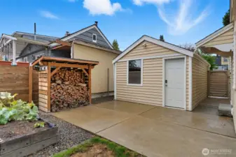 Firewood Storage + Detached Garage