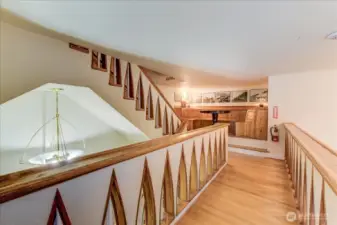 Eating/ entertainment area above the event kitchen.