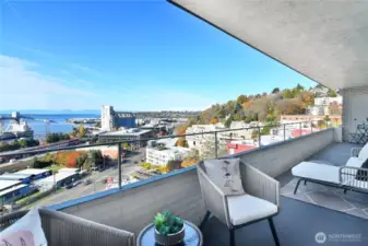 Two storage spaces on deck and one on garage level