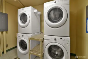 FREE communal laundry just across the hall