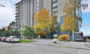 The desirable Harbor House Building with secure garages