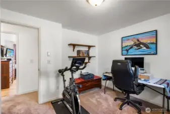 Bedroom #3 is currently used as an office.