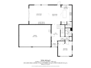 Main level floor plan
