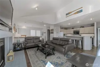 Living Room w/fiber internet