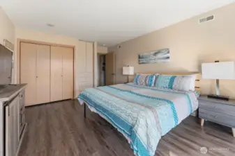 Lower Level Bedroom w/access to patio & lawn