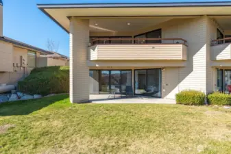 Enjoy lake views from upper & lower private decks