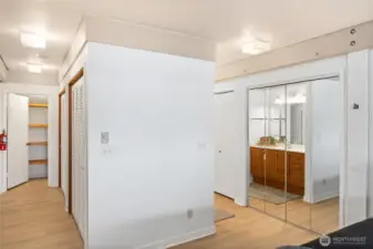 Lots of closet and storage space