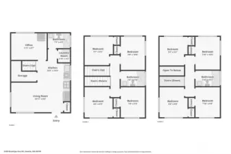 Layout of a similar townhome