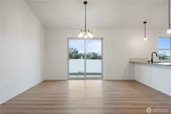 Dining Area With LVP Flooring