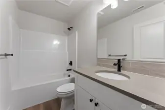Main Bathroom With Granite Countertop