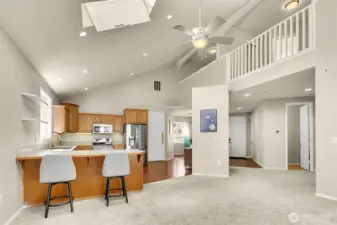 Completely Open Design with Vaulted Ceilings