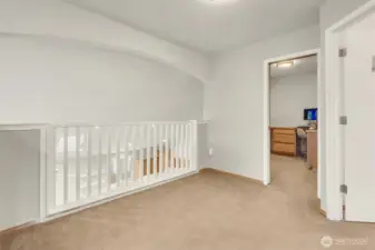 Loft Area Connects to Home Office