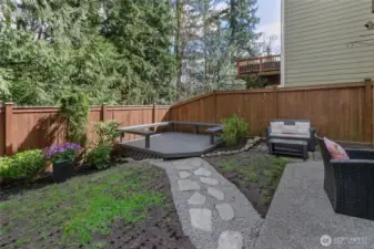 Beautiful low maintenance backyard