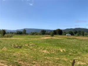 West front corner of property looking toward the Oregon Hills