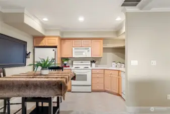 Second kitchen on the lower level.