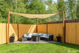 Space for outdoor entertaining.