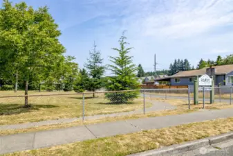 Cloverdale Park located across the street