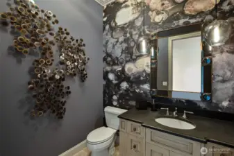 beautiful powder room