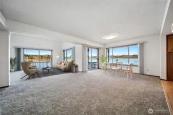 Spacious open main level.Views from every angle.