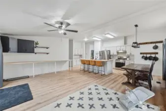 open area with flex space