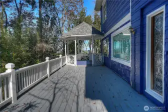 Gazebo just outside of the Enclosed Porch