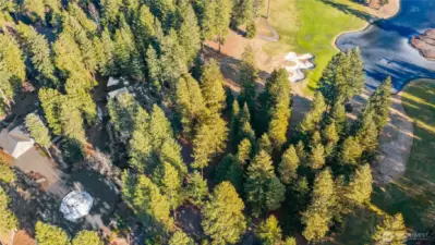 Aerial view of homesite