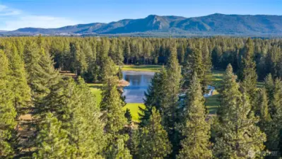 Aerial view of homesite