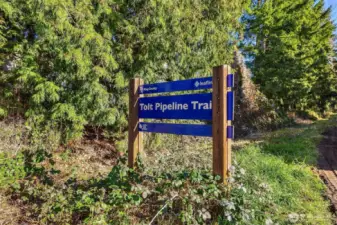 The complex backs to the Tolt trail, with miles of walking and biking