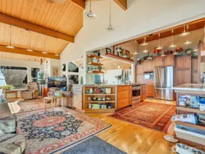 High Vaulted ceilings