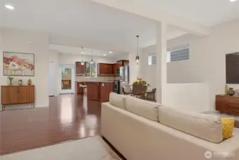 Main living area that is the differentiator - Wide and open - Virtually staged