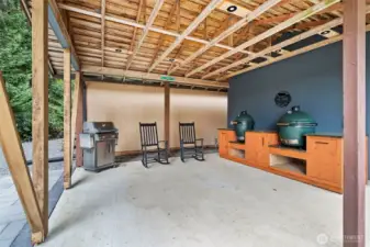 Covered BBQ area