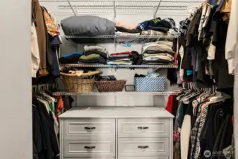 Primary walk-in closet