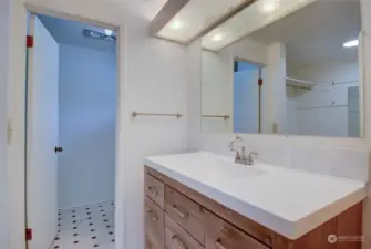 Updated Primary 3/4 bath.