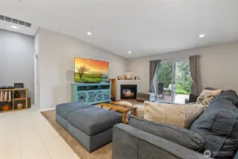 Family room off kitchen