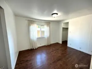 Primary with walk in Closet