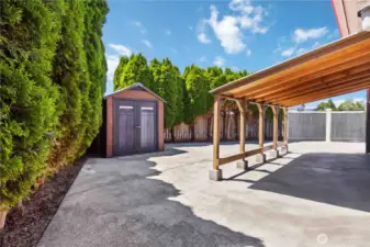 Backyard boat cover/RV parking