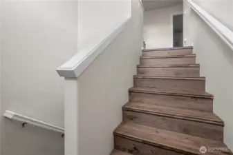 Remodeled LVP staircase!