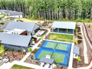 Mt. Rainier views set the stage for pickleball, bocce, and fun!