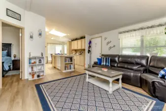 Living room is spacious