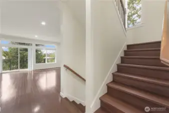Main level. and balcony from the great room