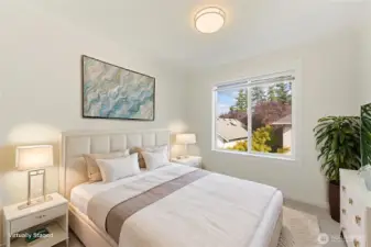 Bedroom #2. Virtually staged