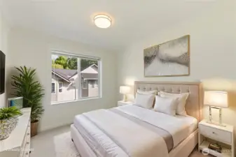 Bedroom #3. Virtually staged