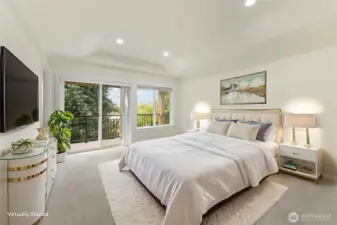 Primary Bedroom, Virtually staged