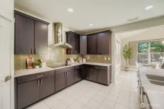 A chef's kitchen is a cook's dream.