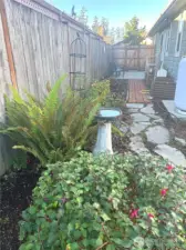 Walkway to patio area