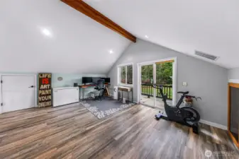 The Loft is a great Office, TV or Game Room